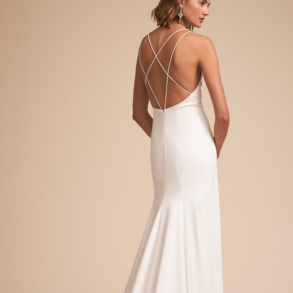 BHLDN Jenny Yoo Estelle Wedding Gown Size 0 NEW